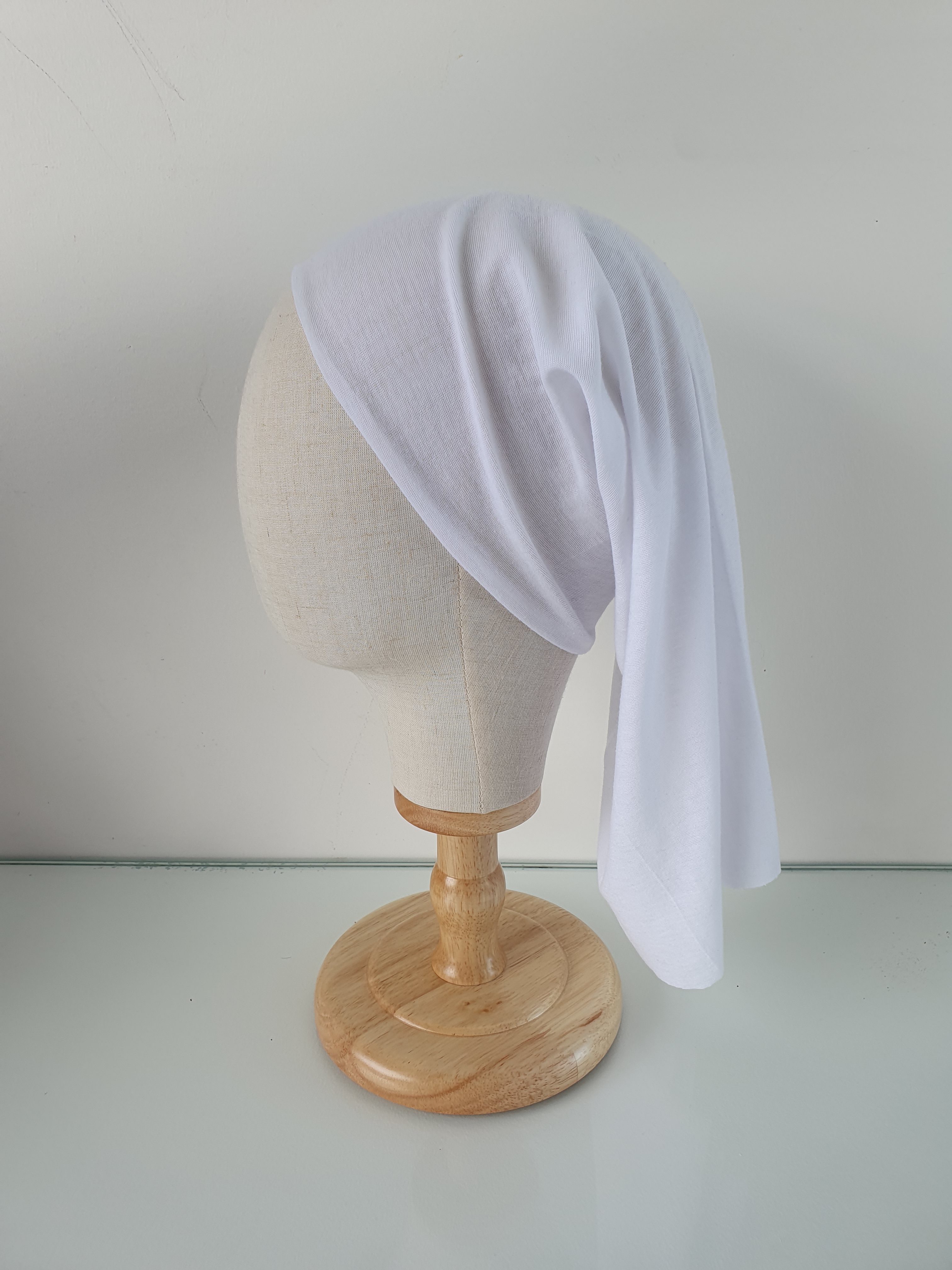 Bonnet tube blanc – Image 2