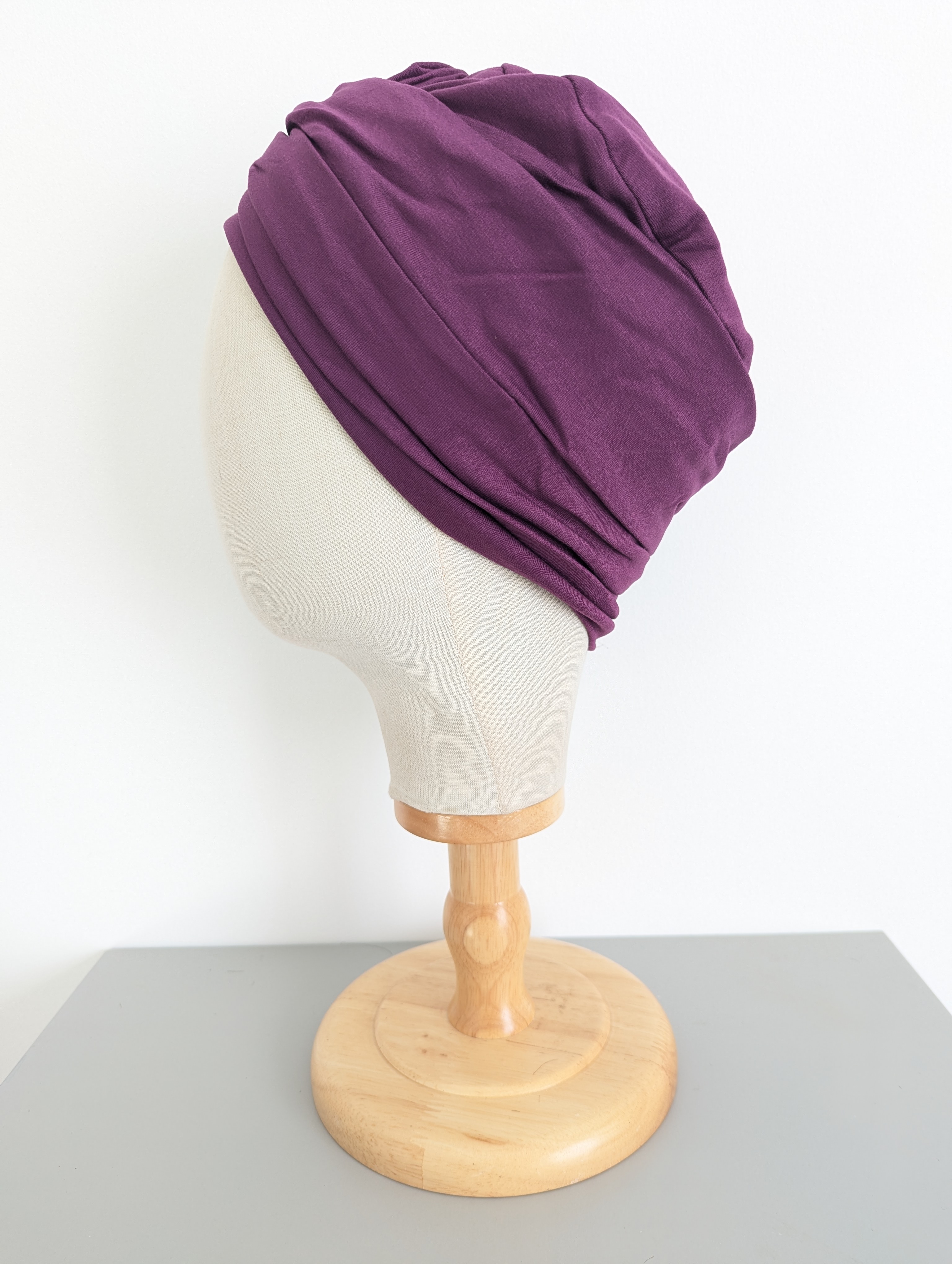 Bonnet violet 95% bambou – Image 2