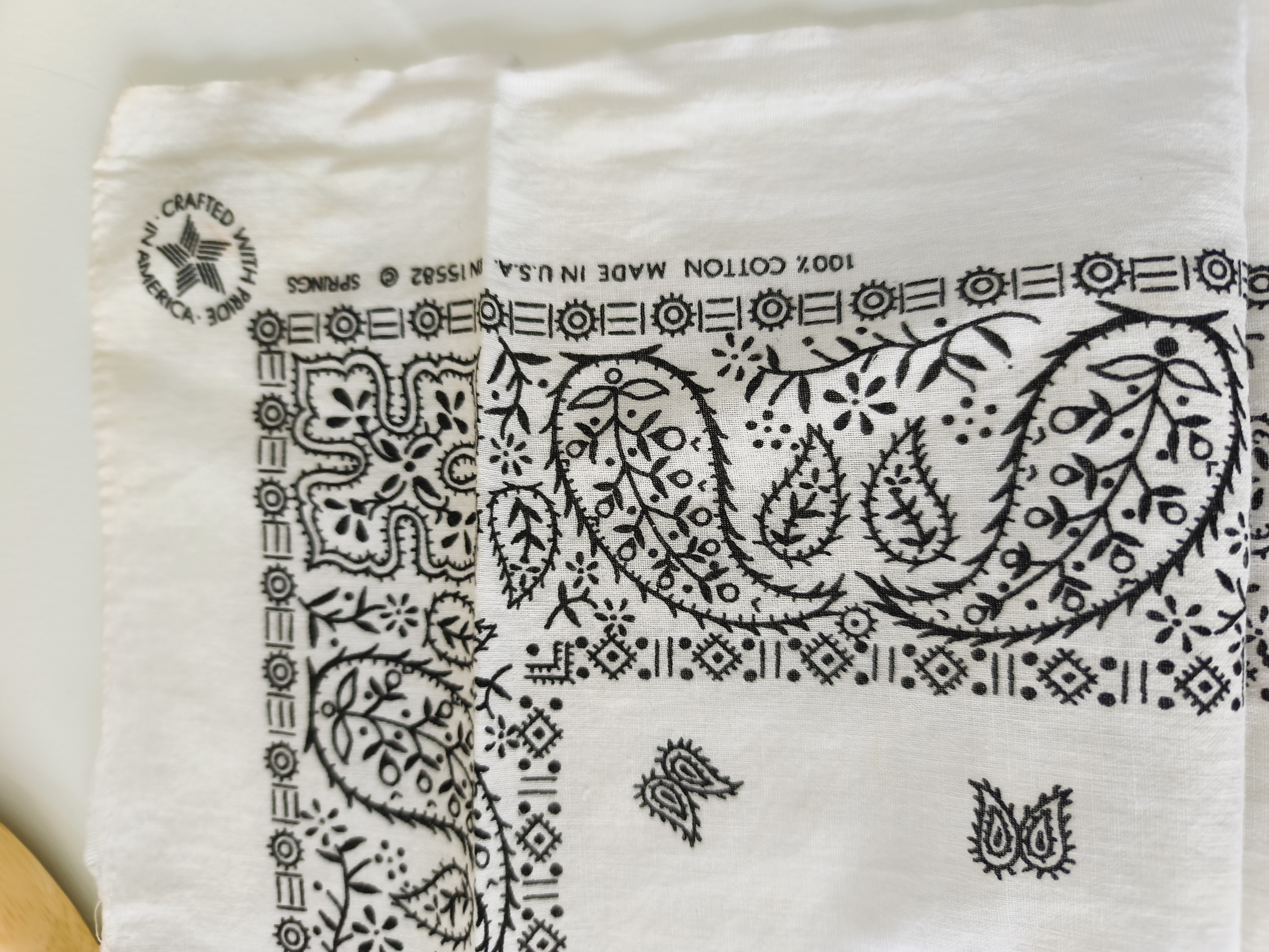 Foulard bandana carré 50x50cm 100% coton – Image 2