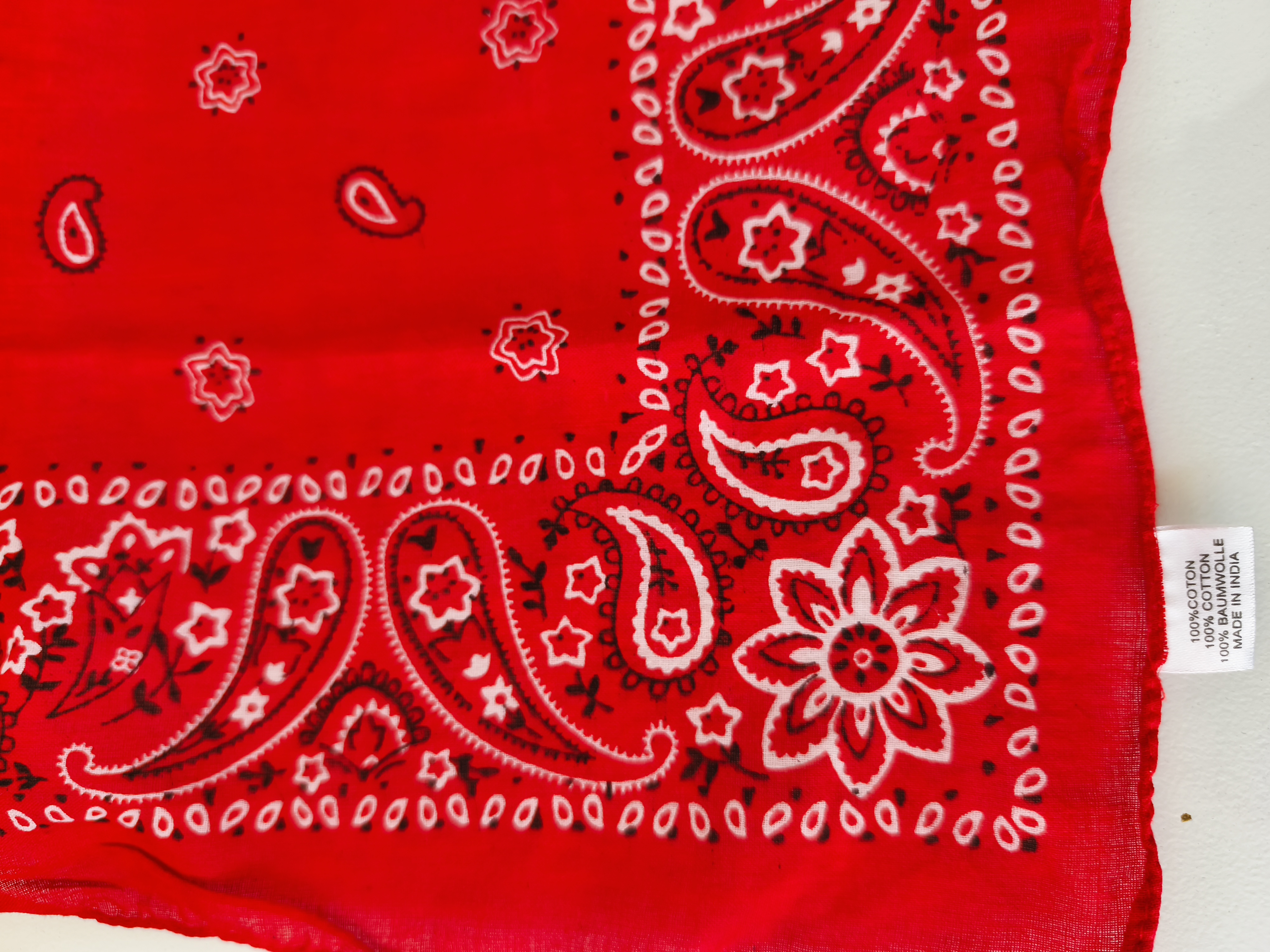 Foulard bandana carré 50x50cm 100% coton – Image 2