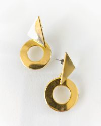 Boucles d'oreilles dorées (003)