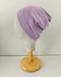 Bonnet simple violet clair coton