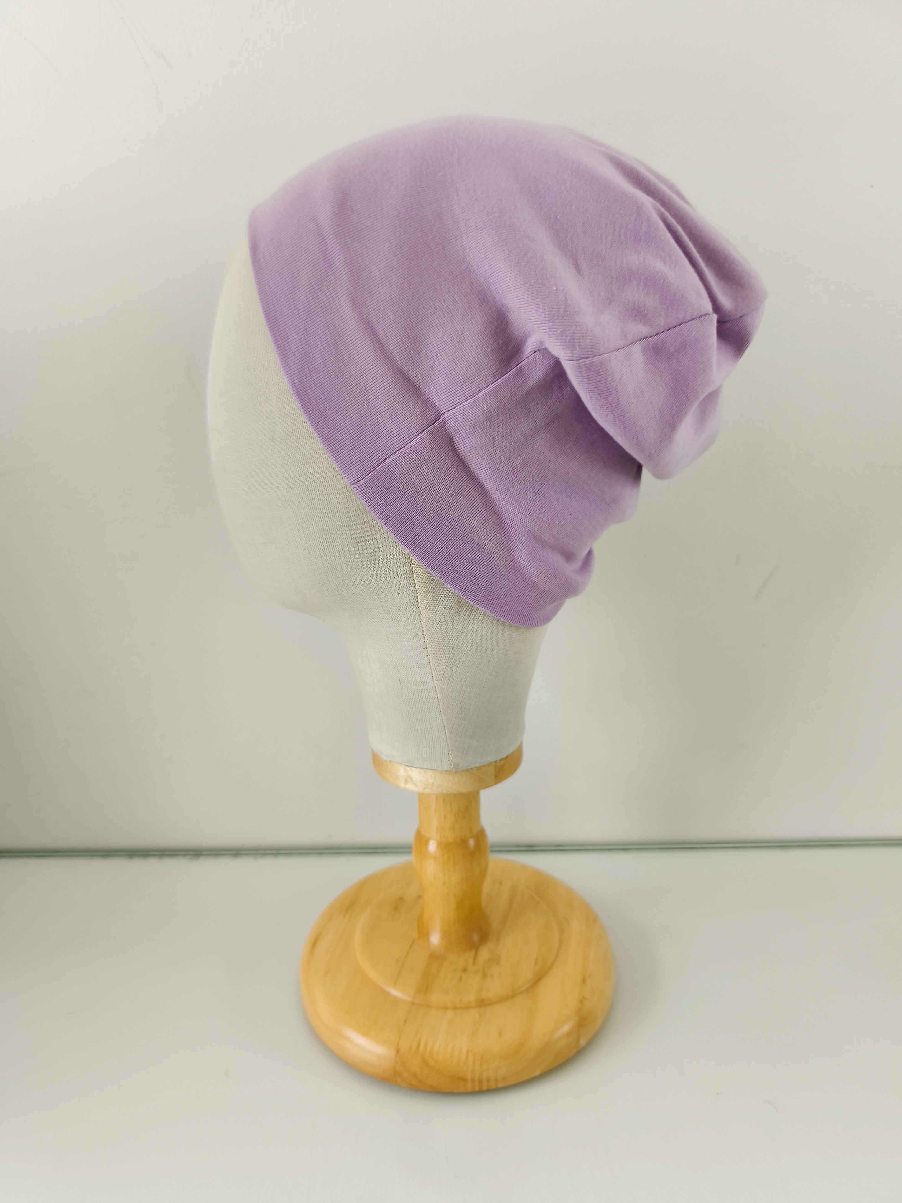 Bonnet simple violet clair coton