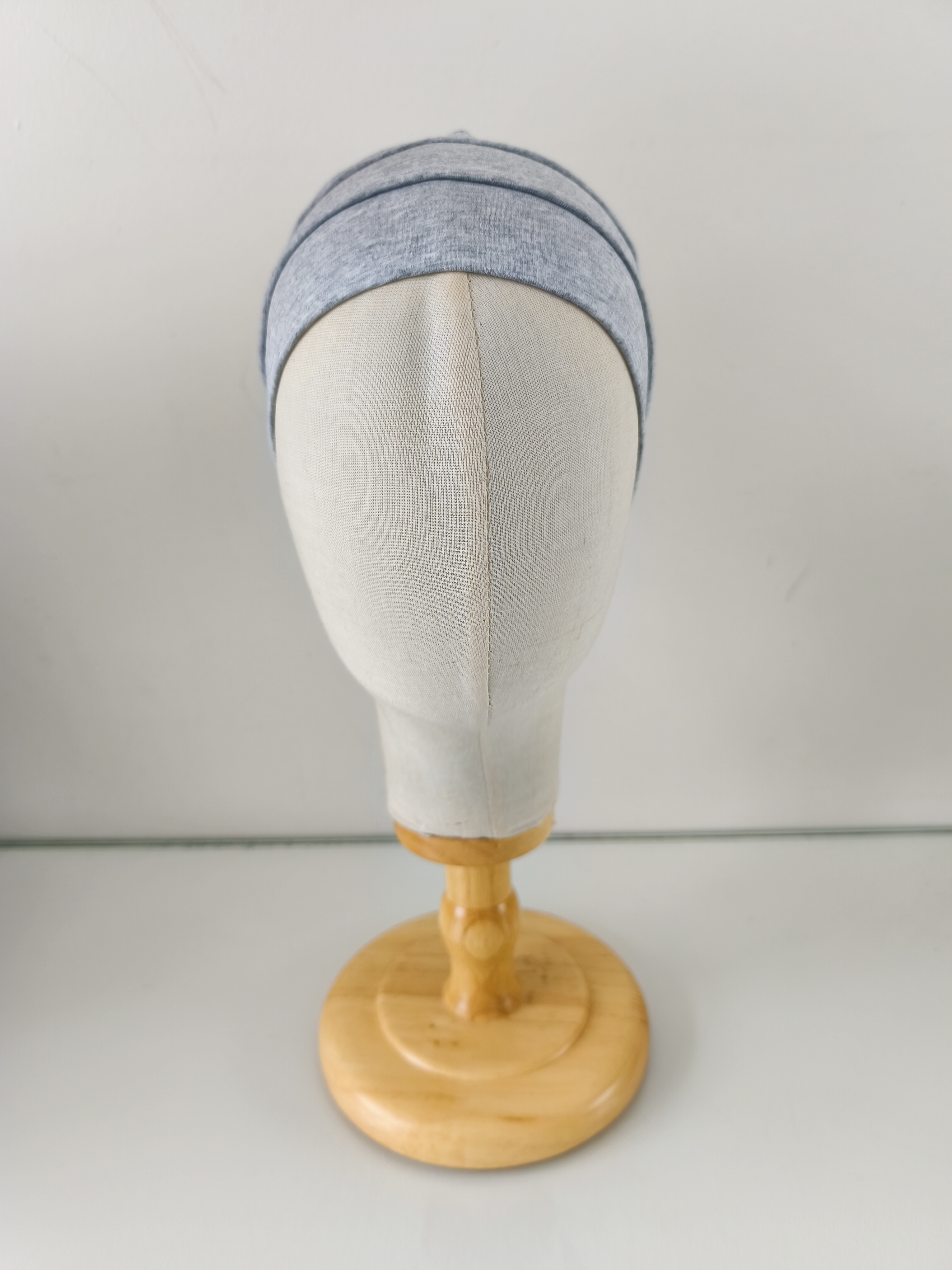 Bonnet gris 95% coton – Image 2