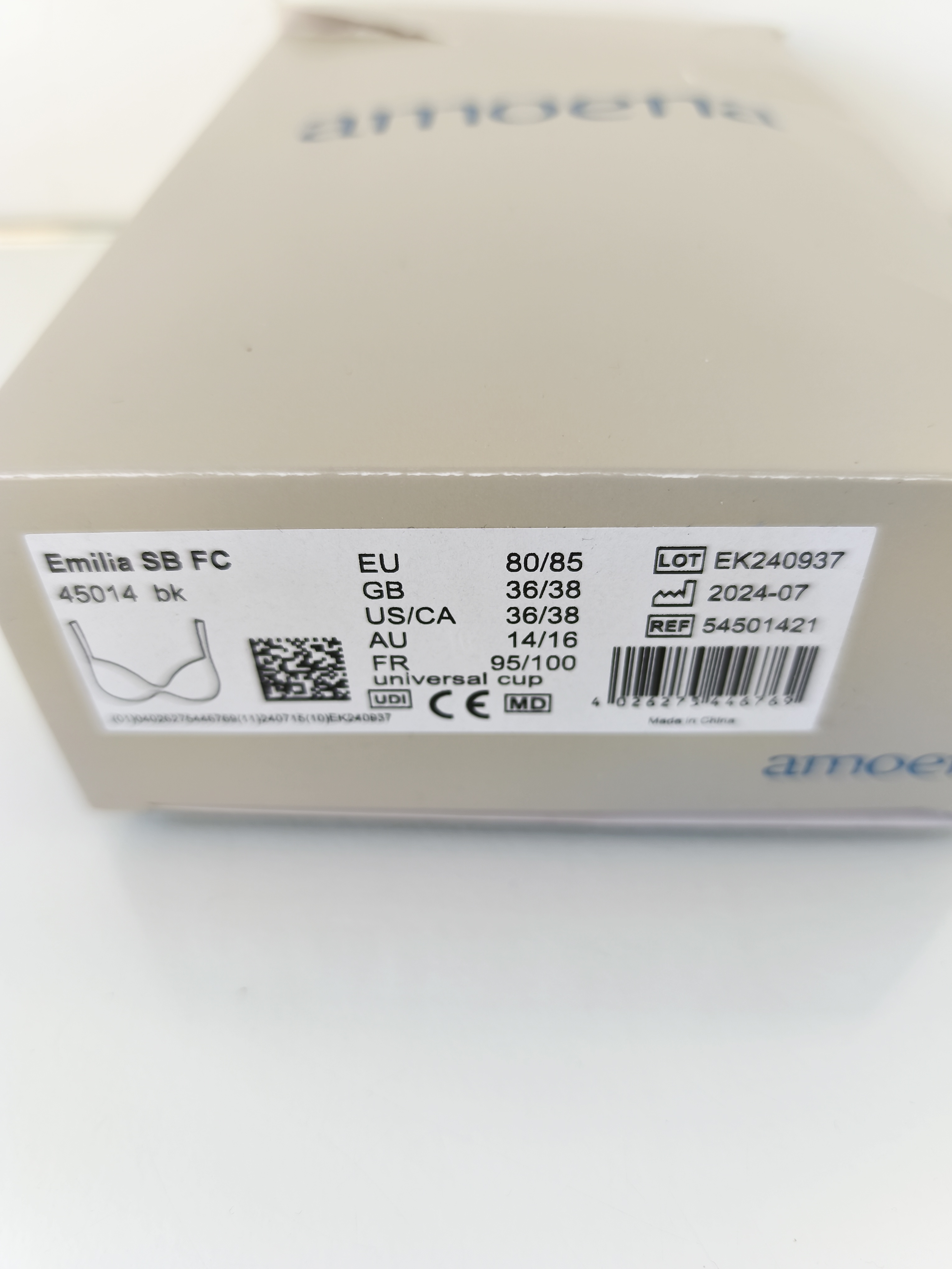Brassière Amoena Emilia SB FC taille 95/100 – Image 2