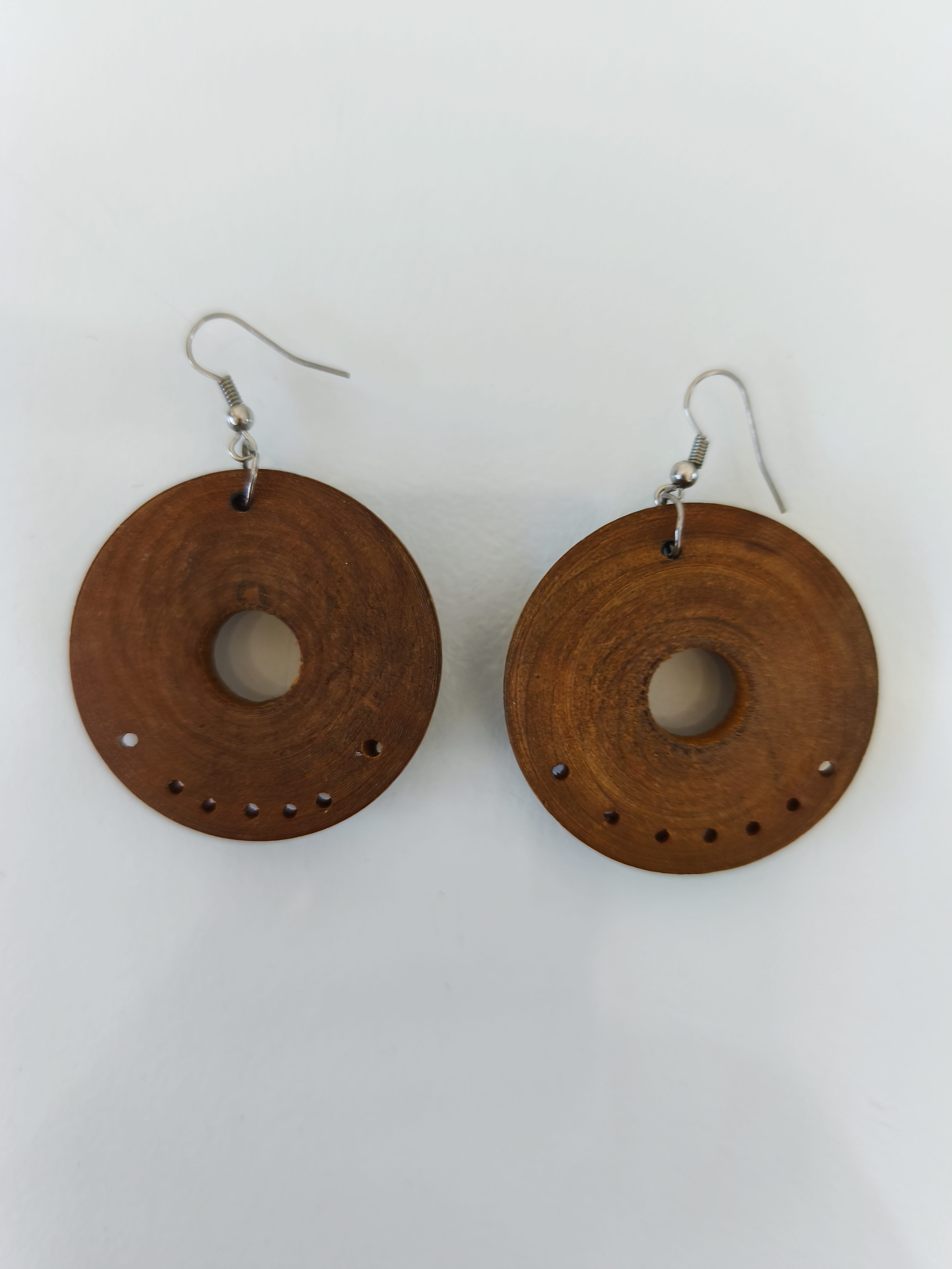 Boucles d'oreilles bois (n31)