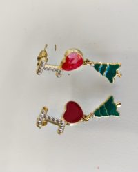 Boucles d'oreilles I Love Sapin (n031)