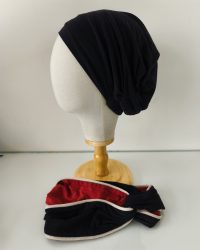 Bonnet et bandeau assorti