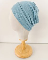 Bonnet simple bleu clair coton
