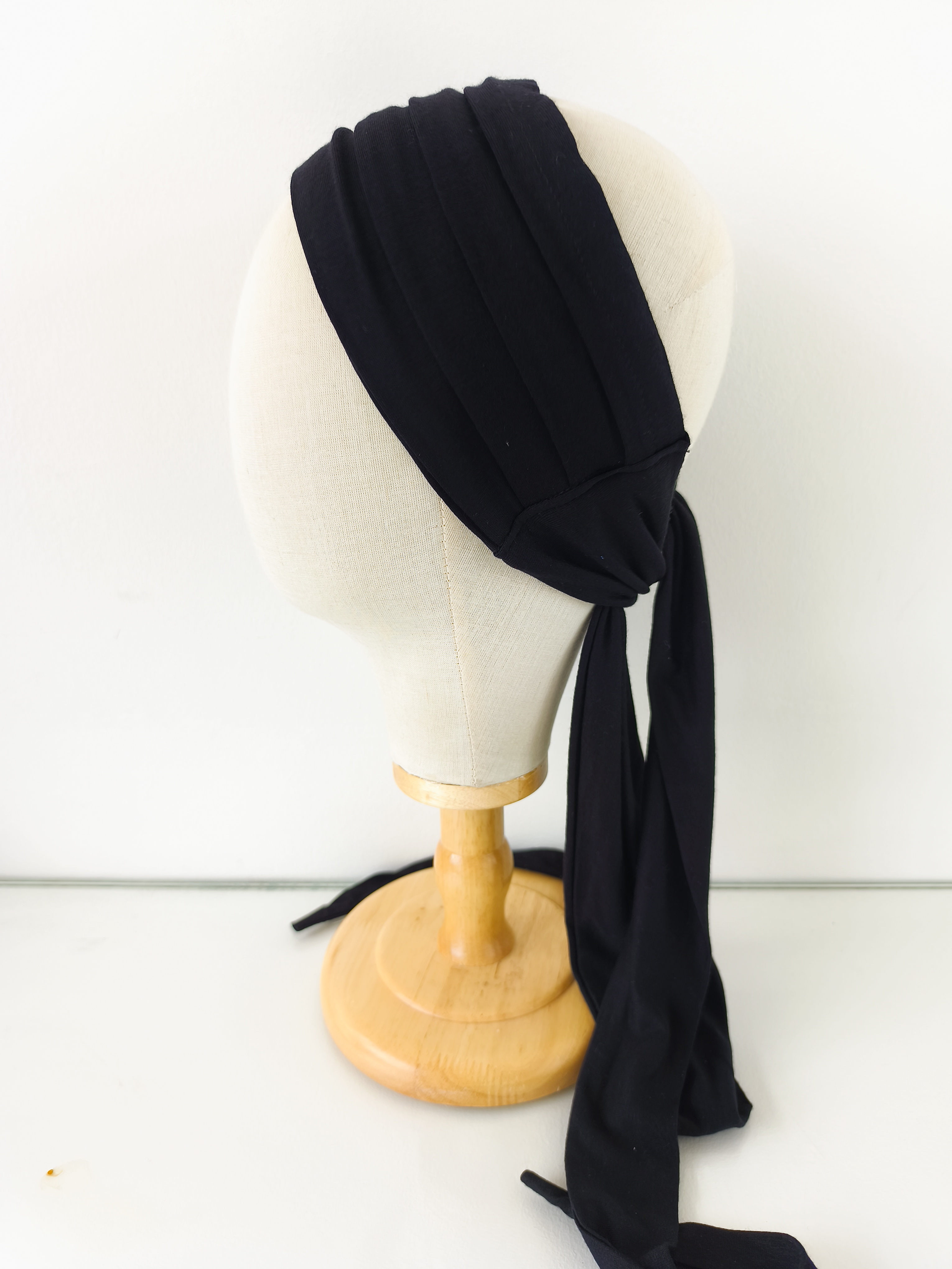 Bonnet et bandeau 2 en 1 noir marque Foudre