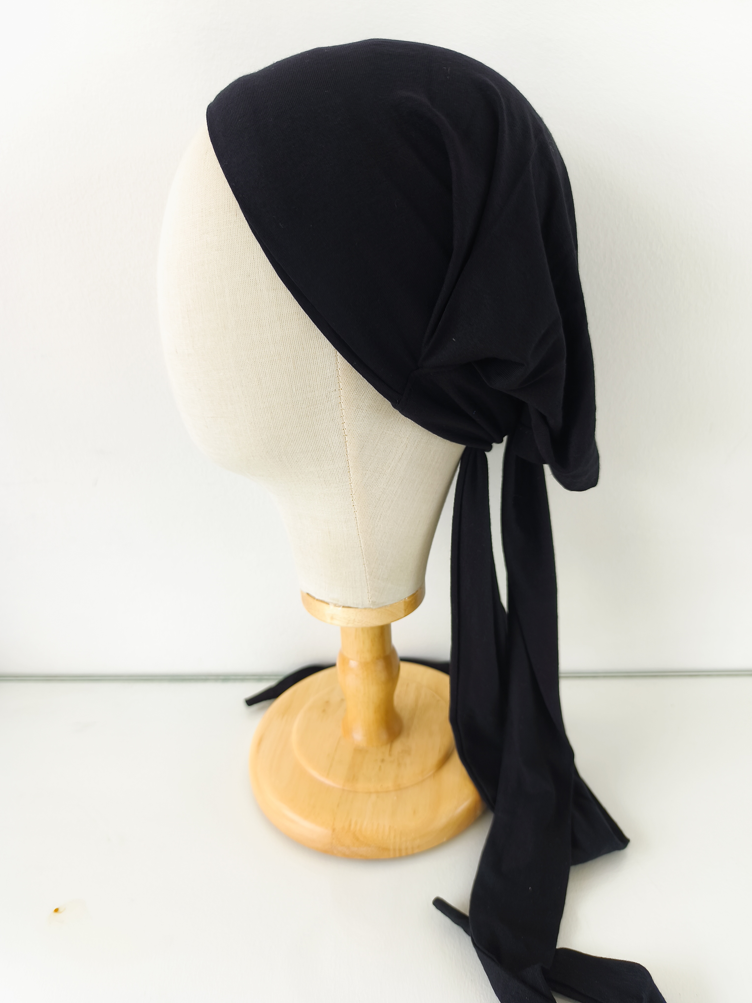 Bonnet et bandeau 2 en 1 noir marque Foudre – Image 4