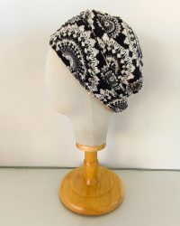 Bonnet Christine noir et blanc