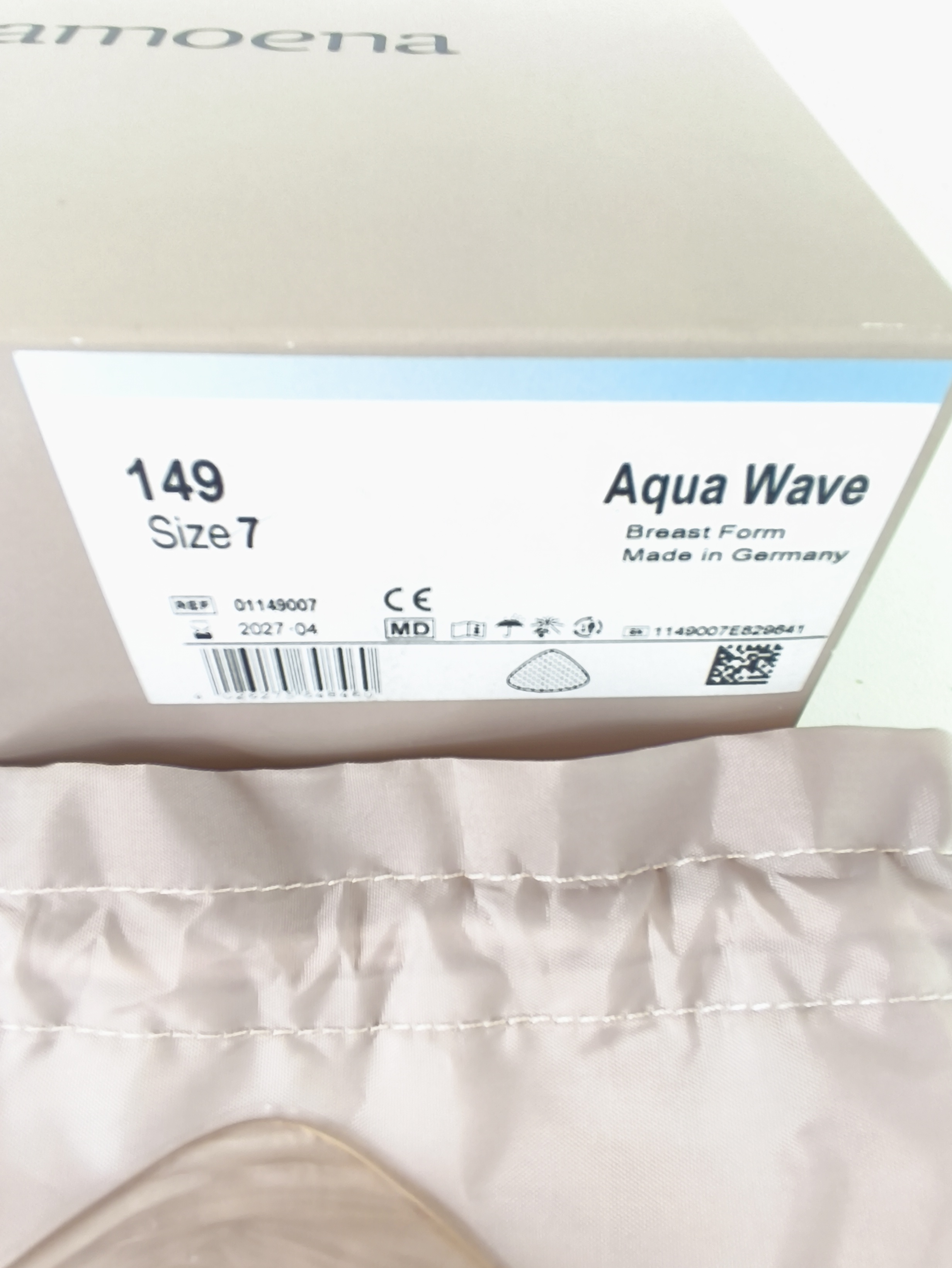 Prothèse mammaire aquatique Amoena Aquawave taille 7 – Image 2