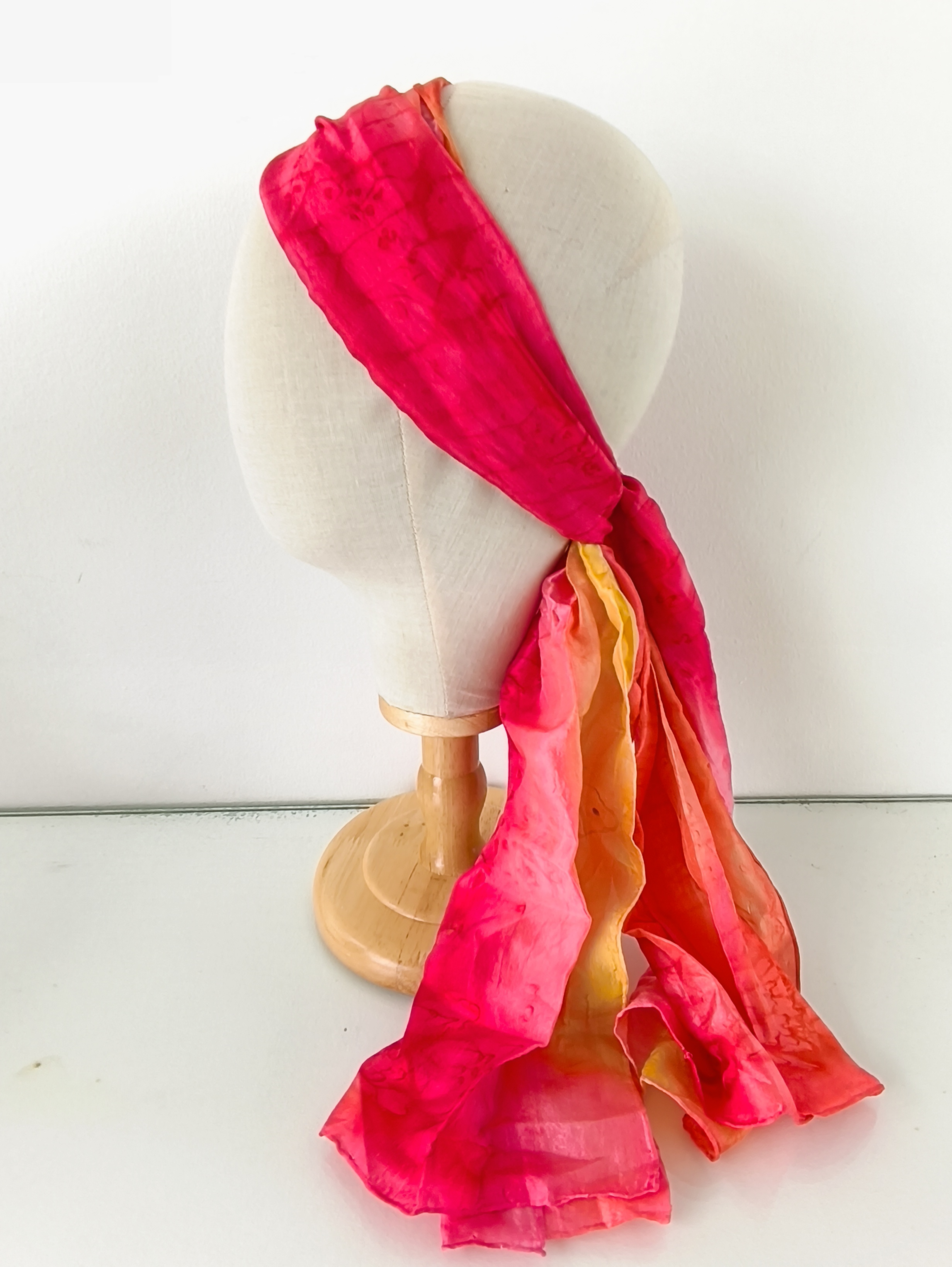 Foulard long 46x140cm en soie
