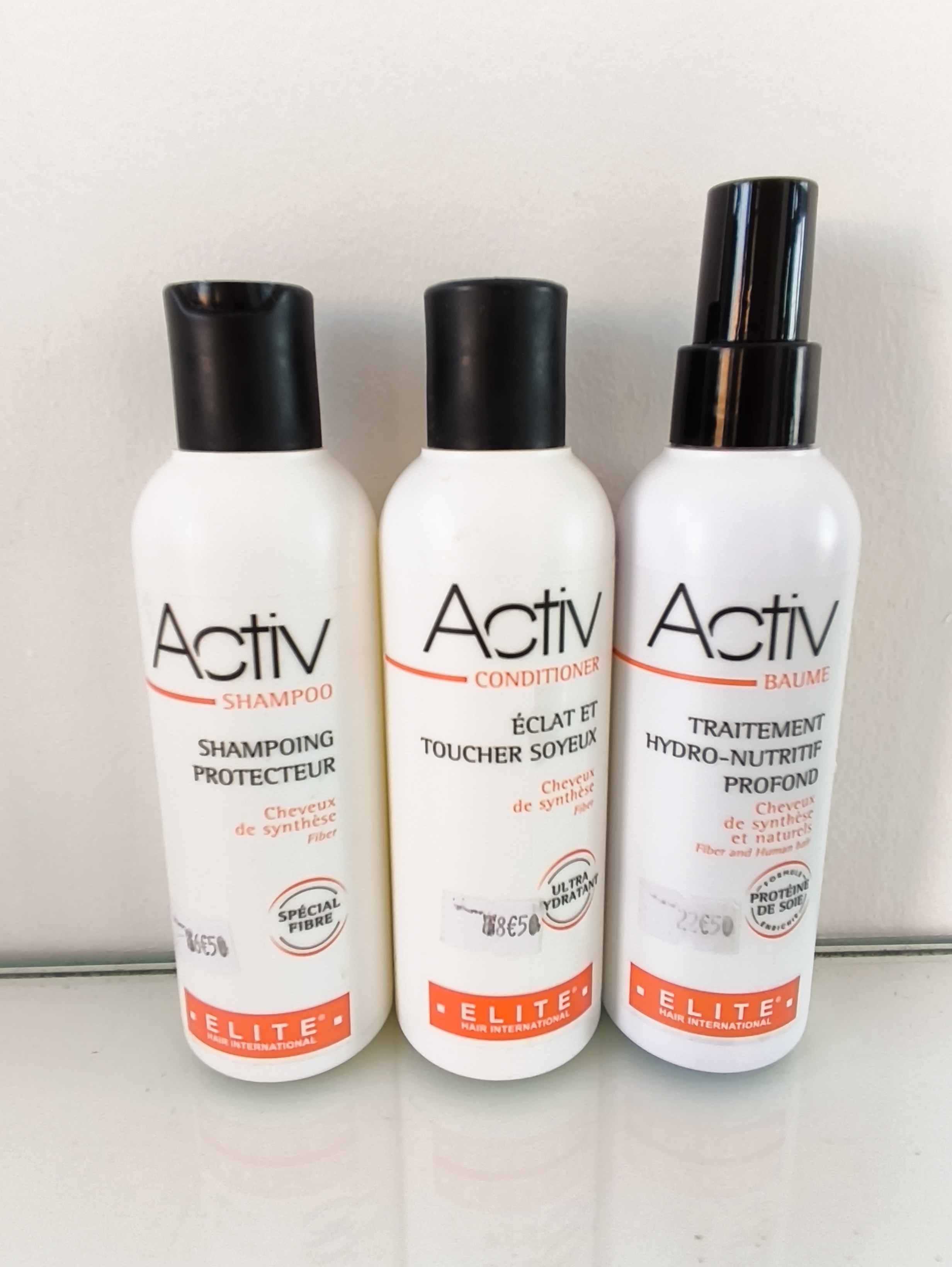 Shampoing, après shampoing et spray nourissant