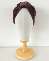 Bonnet classique marron velours