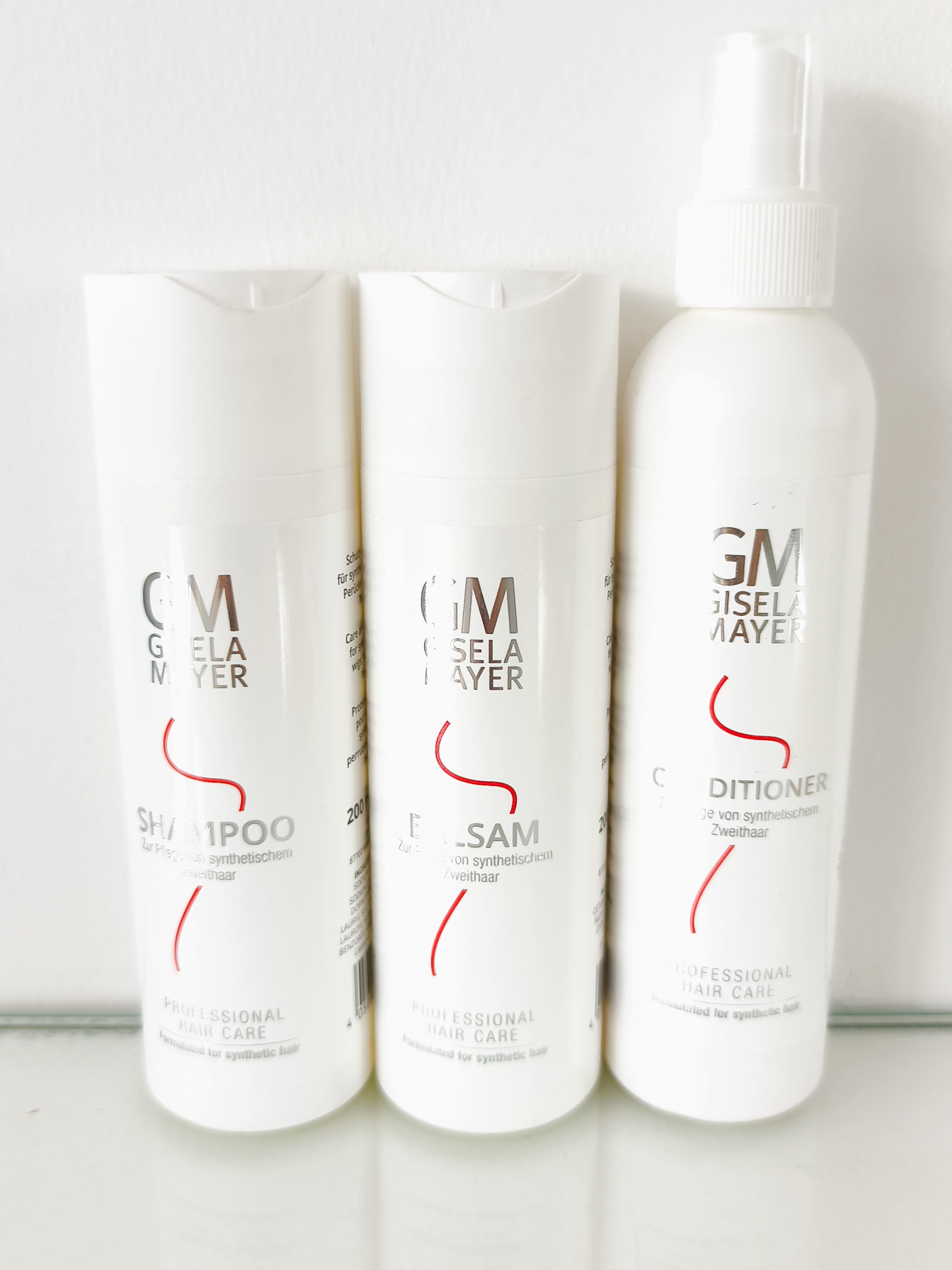 Shampoing, après shampoing et spray coiffant Gisela Mayer